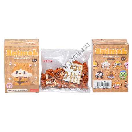 L0289 Конструктор лего Мини „Animal“ Хомячок, 148дет, 8*4*11см, 40гр