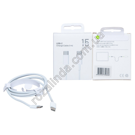 L0234 Кабель USB Type-C to Type-C 35W 1м, фактурный, 6.6*8*1.8см, 19гр