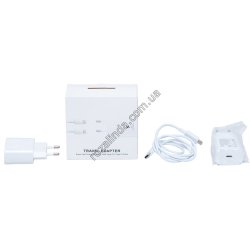 L0235 Зарядка TYPE-C to TYPE-C + кабель 1м, Fast Charger 25W, быстрая зарядка, 5.0V-3.0A, 9.0V-2.77A, 10*10*3.5см