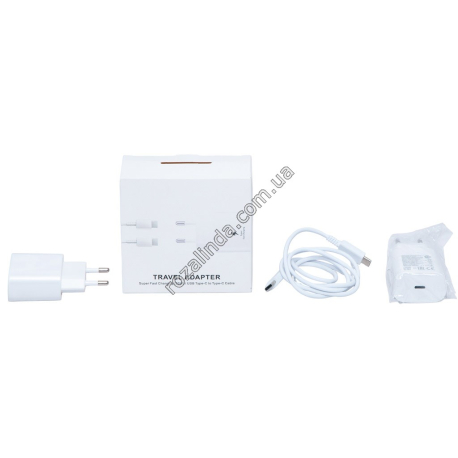 L0235 Зарядка TYPE-C to TYPE-C + кабель 1м, Fast Charger 25W, быстрая зарядка, 5.0V-3.0A, 9.0V-2.77A, 10*10*3.5см