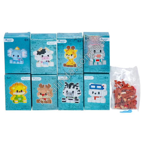 L0246 Конструктор лего Мини „LiK Toy“ Животные 158-221дет, 8*11.5*4.5см, 49гр