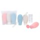 L0158 Емкости Косметические Дорожные 3ШТ, soft touch (флакон с крышкой 5*11см, 60мл), 14.5*13см, 46г