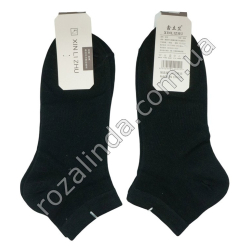 Т0337 Носки женские хлопок короткие, 10/д, пятка с бортом 'hello Y' черные. 22-25см(36-41р),85%, 20*7.5*7.5см, 26 г