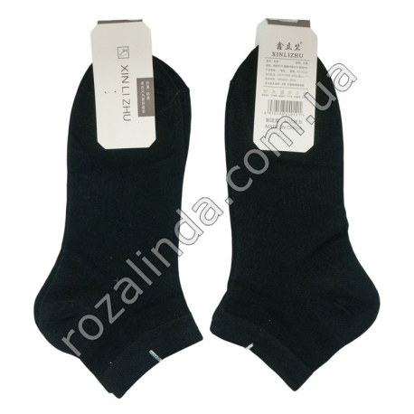 Т0337 Носки женские хлопок короткие, 10/д, пятка с бортом 'hello Y' черные. 22-25см(36-41р),85%, 20*7.5*7.5см, 26 г
