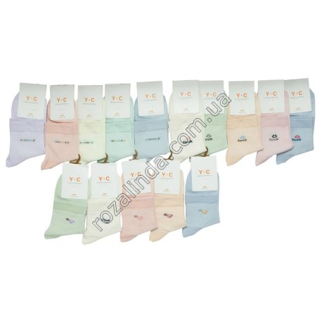 Т0402 Носки женские хлопок 85% 10/двысокие Pink And Purple/MIAN капучино/цветные Bear/Ski/Budge 22-25см(36-41р), 26гр,