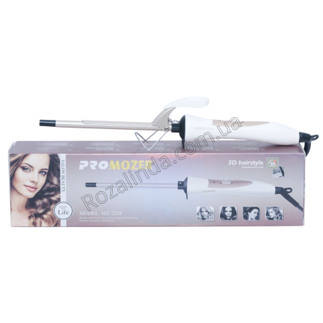 Е0176 Плойка для волос PRO MOZER MZ-2216 30-50W, d-9мм, регулятор температуры