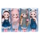 L0443 Кукла МИНИ 16см Fashion Girl, в шапке животных, короб PVC, 17*6.5*4.5см, 71г