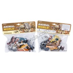 L0589 Животні Дикі звірі Animal world, Раз.іграшка.набір 10шт, 21.5*4*20см, 221гр