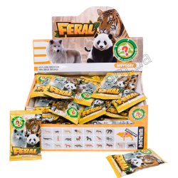 L0584 Игрушка-сюрприз фигурка, «Дикая природа» в ассортименте, Feral, пластик, 7,5×13 см, 13 г, 48