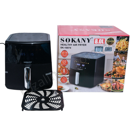 Е0180 Аэрофритюрница Sokany SK-10074, 8.0L, 1700W, Led дисплей, конвекция, таймер, терморег. 80-200С, 40*35*35см, 4.4 кг