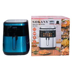 Е0181 Аэрофритюрница Sokany SK-10102, 13.0L, 2600W, Led дисплей, конвекция, 2 тена, таймер, терморег. 80-200С, 7.3 кг