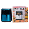 Е0181 Аерофритюрниця Sokany SK-10102, 13.0L, 2600W, Led дисплей, конвекція, 2 тіни, таймер, терморег. 80-200С, 7.3 кг