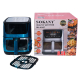 Е0182 Аэрофритюрница Sokany SK-10107, 8.5L, 2000W, Led дисплей, конвекция, таймер, терморег. 80-200С, 41*33*37см, 4.5кг