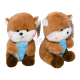 L0617 Мягкая игрушка «Выдра с рыбкой», 23 см, микроплюш, 23×12×13 см, 145 г, 120 шт/ящ.