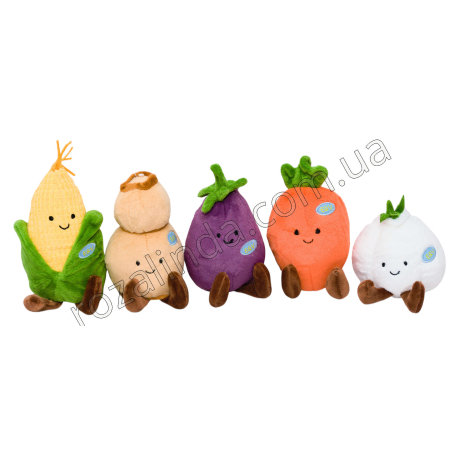 L0618 Мягкая игрушка серии «Друзья-овощи» 5 видов, 15-17 см, 120 шт.