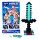 L0781 Игрушка ночник 'MY WORLD', Меч Алмазный 39см с подставкой, 9 режимов, 39.5*21.5*3.5см, 400гр