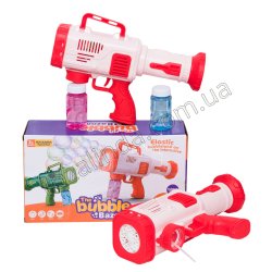 L0727 Пістолет для пуску мильних бульбашок 26см, The Bubble Bazooka, 4 батареї АА (не входять до комплекту), 373 г