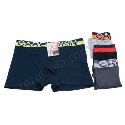 Т0558 Трусы мужские Боксеры 12/д Однотонные 95%хлопок 'Hello CareuoKin', Size L-3XL, DF7801, 70гр, 38*30см