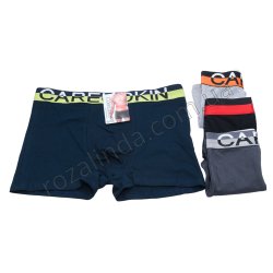 Т0558 Трусы мужские Боксеры 12/д Однотонные 95%хлопок 'Hello CareuoKin', Size L-3XL, DF7801, 70гр, 38*30см